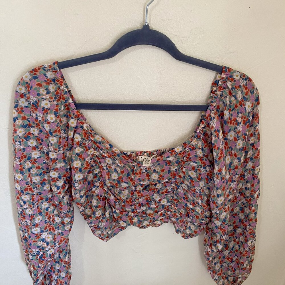 Billa Bong Floral Bodice Top Size Small